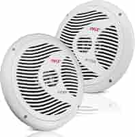 Haut-Parleurs Marine Pyle - Paire 16,5cm Étanches - 240W - Blanc - Pour Bateau, Véhicule Tout-Terrain