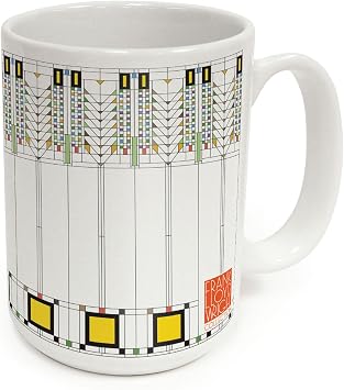 Tree of Life by Frank Lloyd Wright 15 oz. Ceramic Mug Manufactured in the USA Dishwasher Safe Microwave Safe