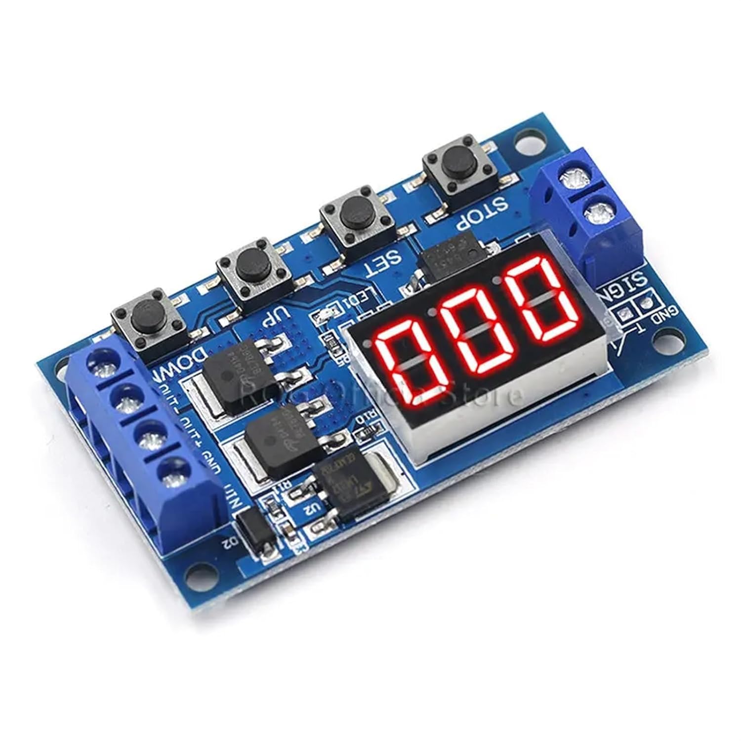Trigger Cycle Timer Delay Switch 12 24V Circuit Board Dual MOS Tube Control Module