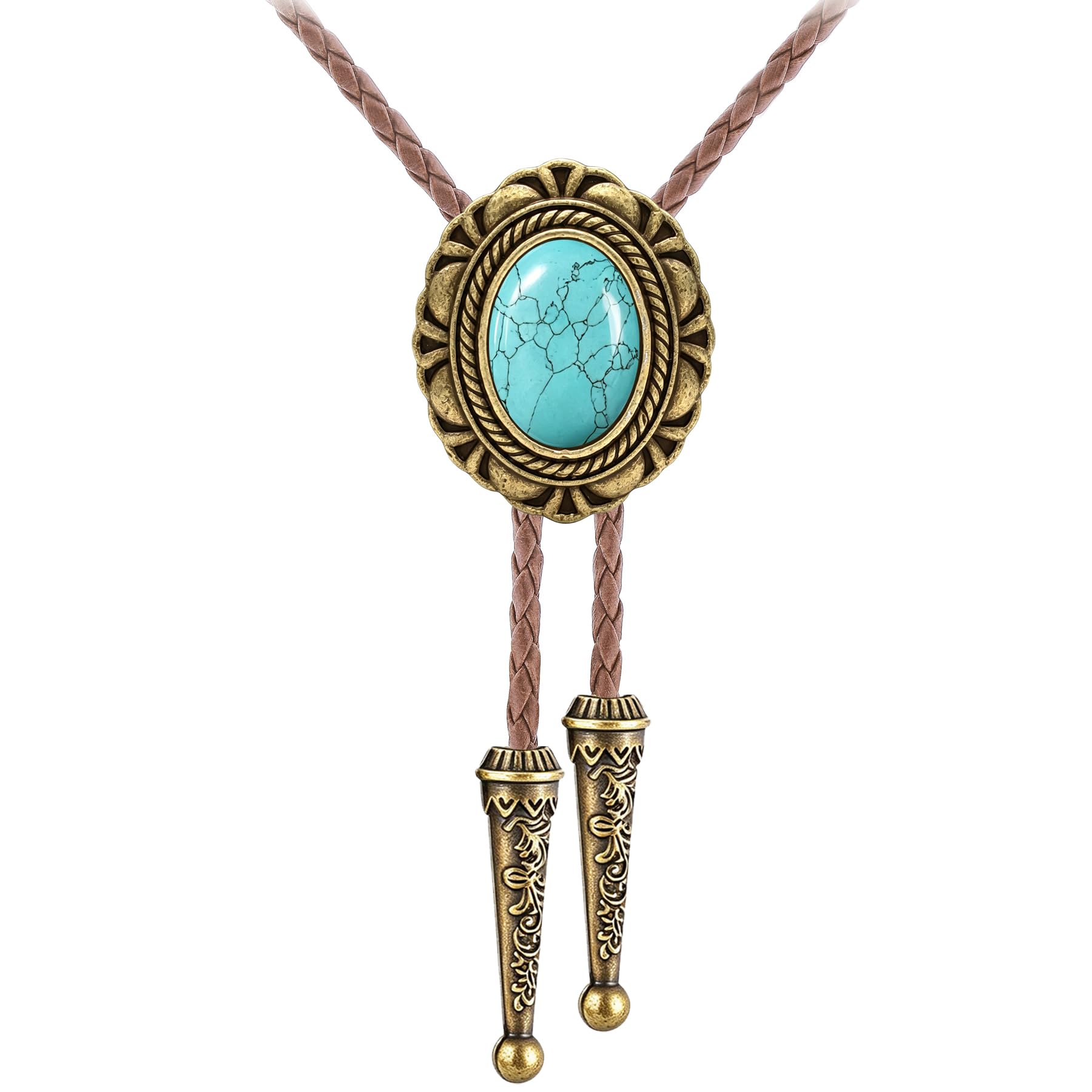 GelConnie Bolo Tie for Men Women Vintage Western Cowboy Necktie Adjustable