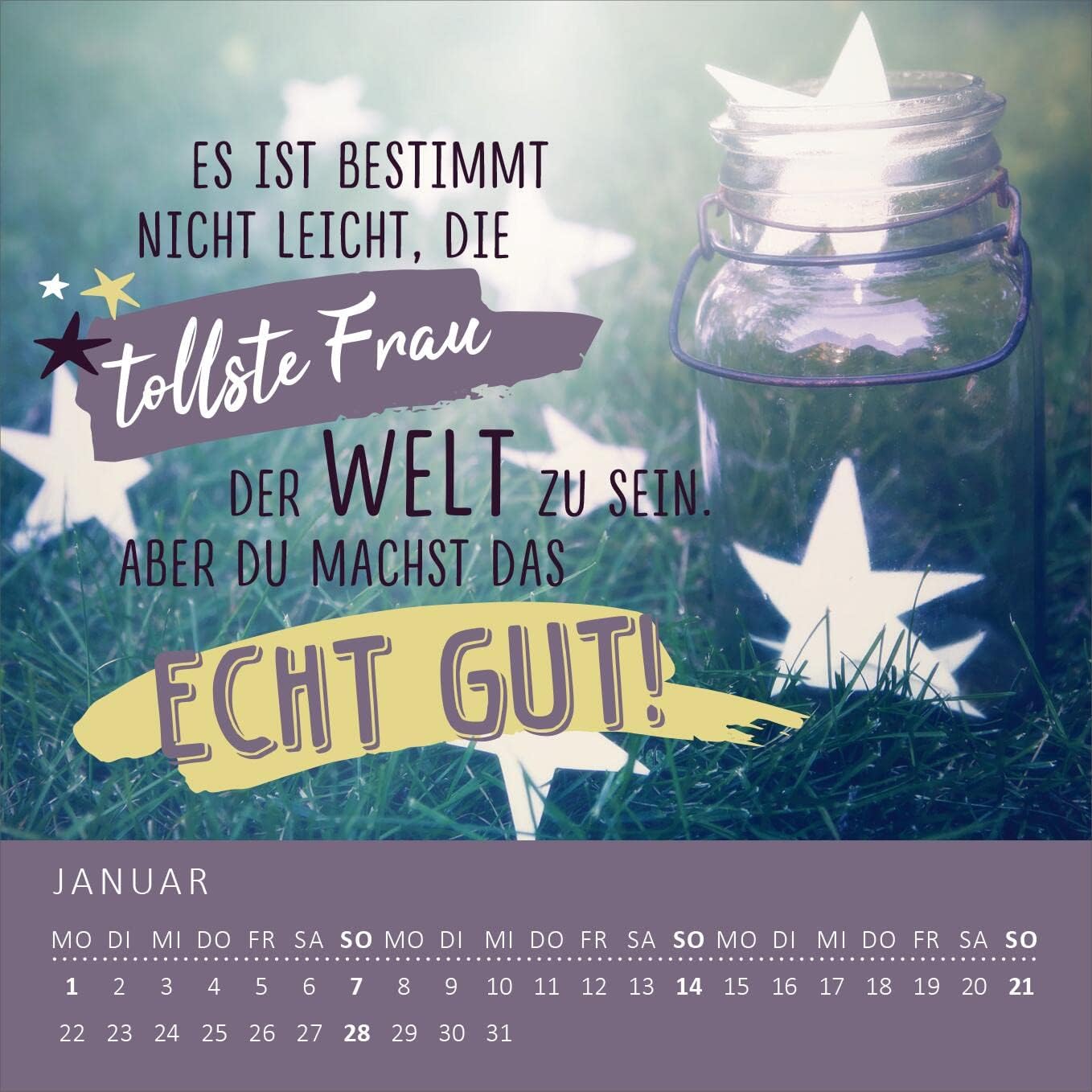 Mini-Monatskalender Du bist meine liebste Lieblingsfreundin 2024