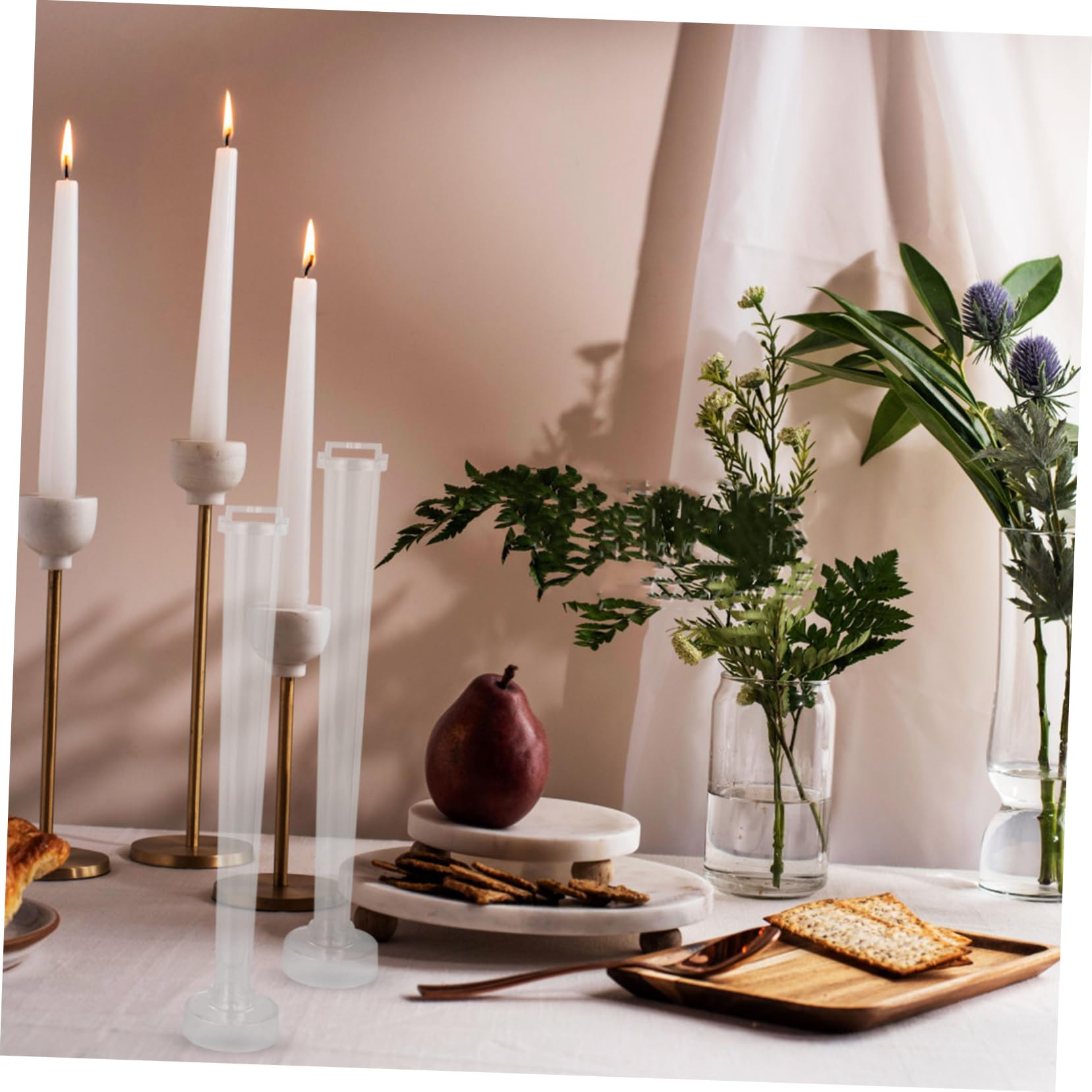 Hohopeti 4piezas Mol Velas Para Diy Moldes Para Velas Cónicas Herramienta Creativa