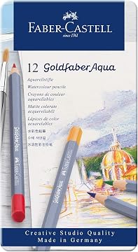 Faber-Castell Goldfaber Aqua Watercolour Pencils - Tin of 24