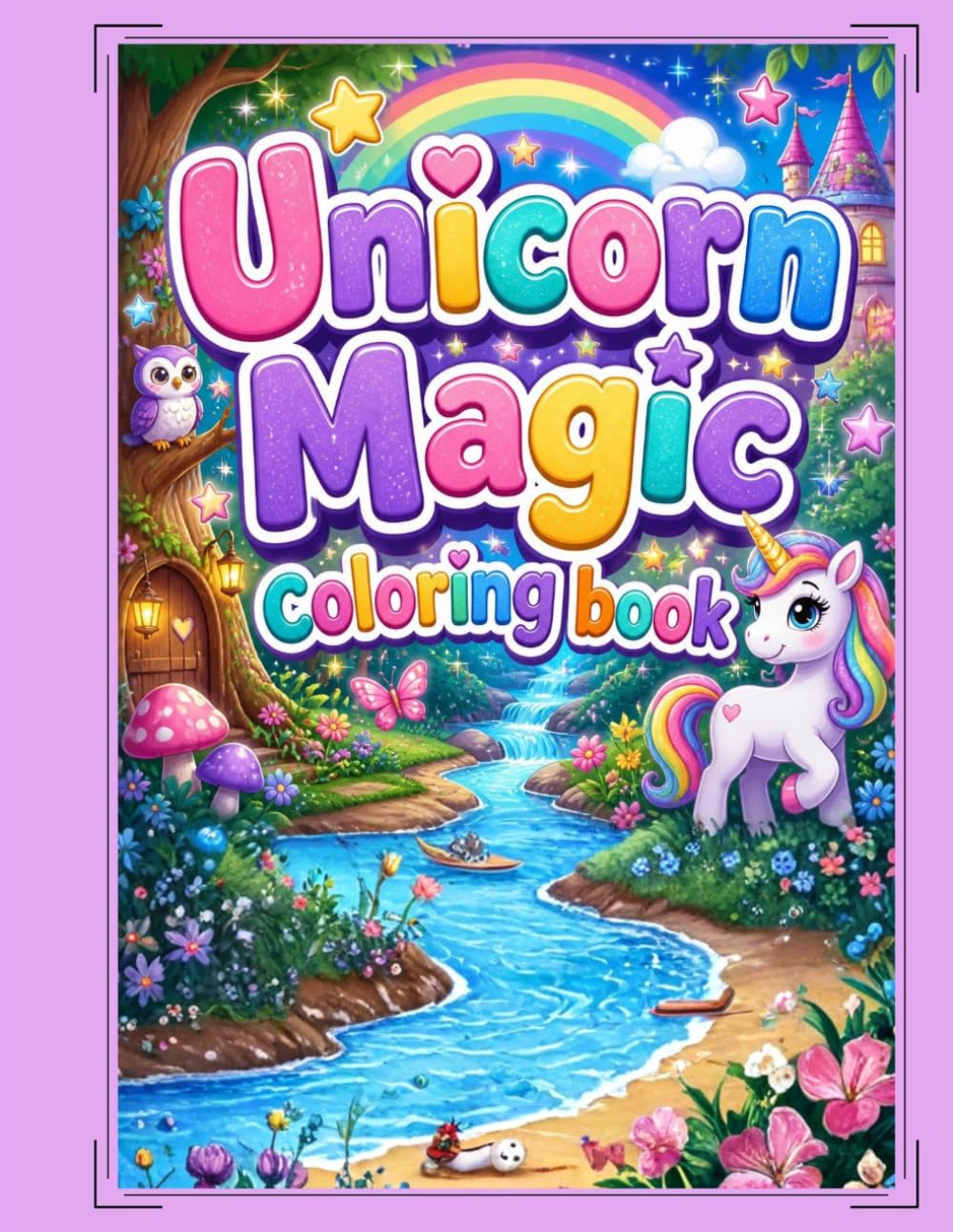 Unicorn Magic: Coloring Book