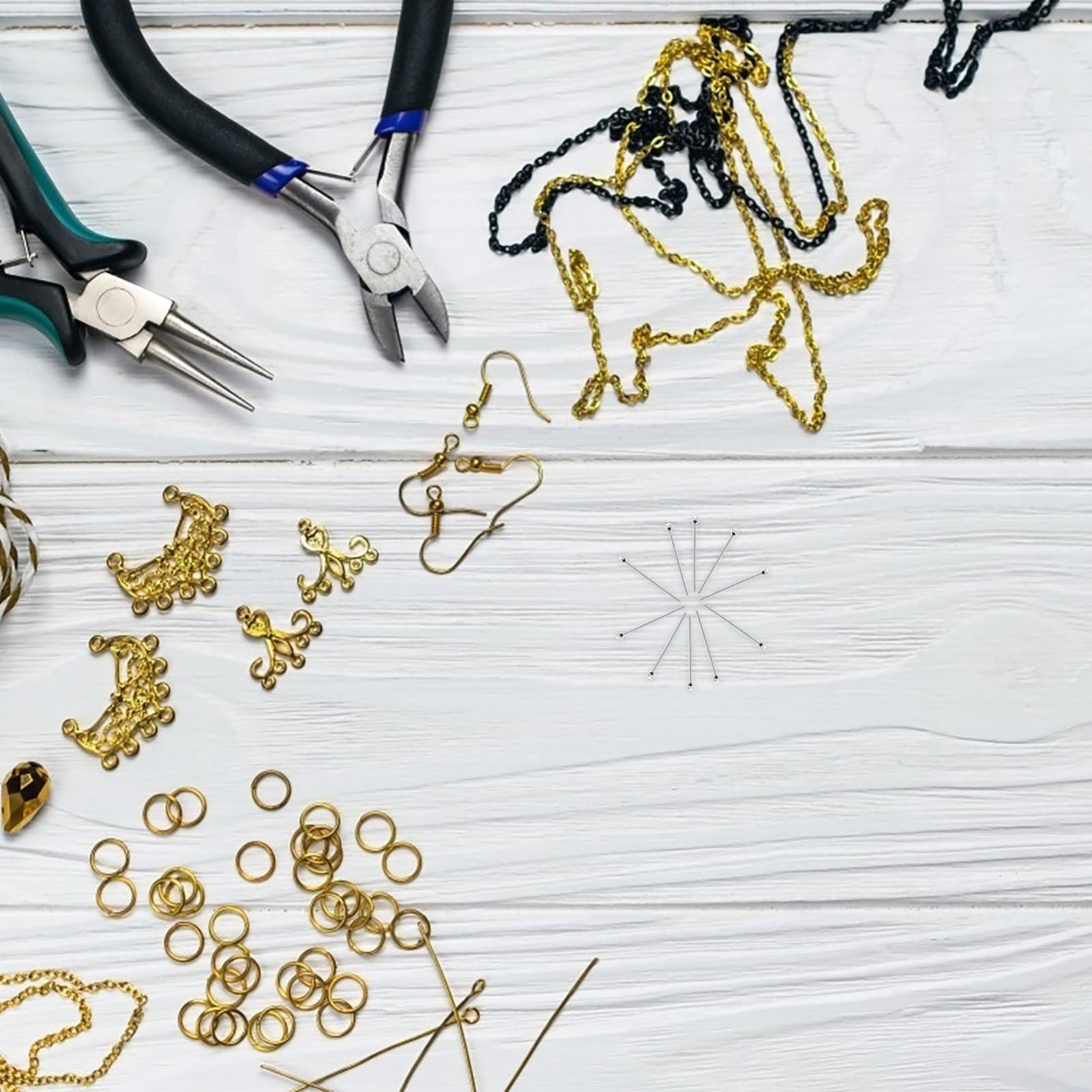 Sewroro Bead Needle Earrings Pins for Jewelry Making Earring Making Supplies DIY Jewelry Needle