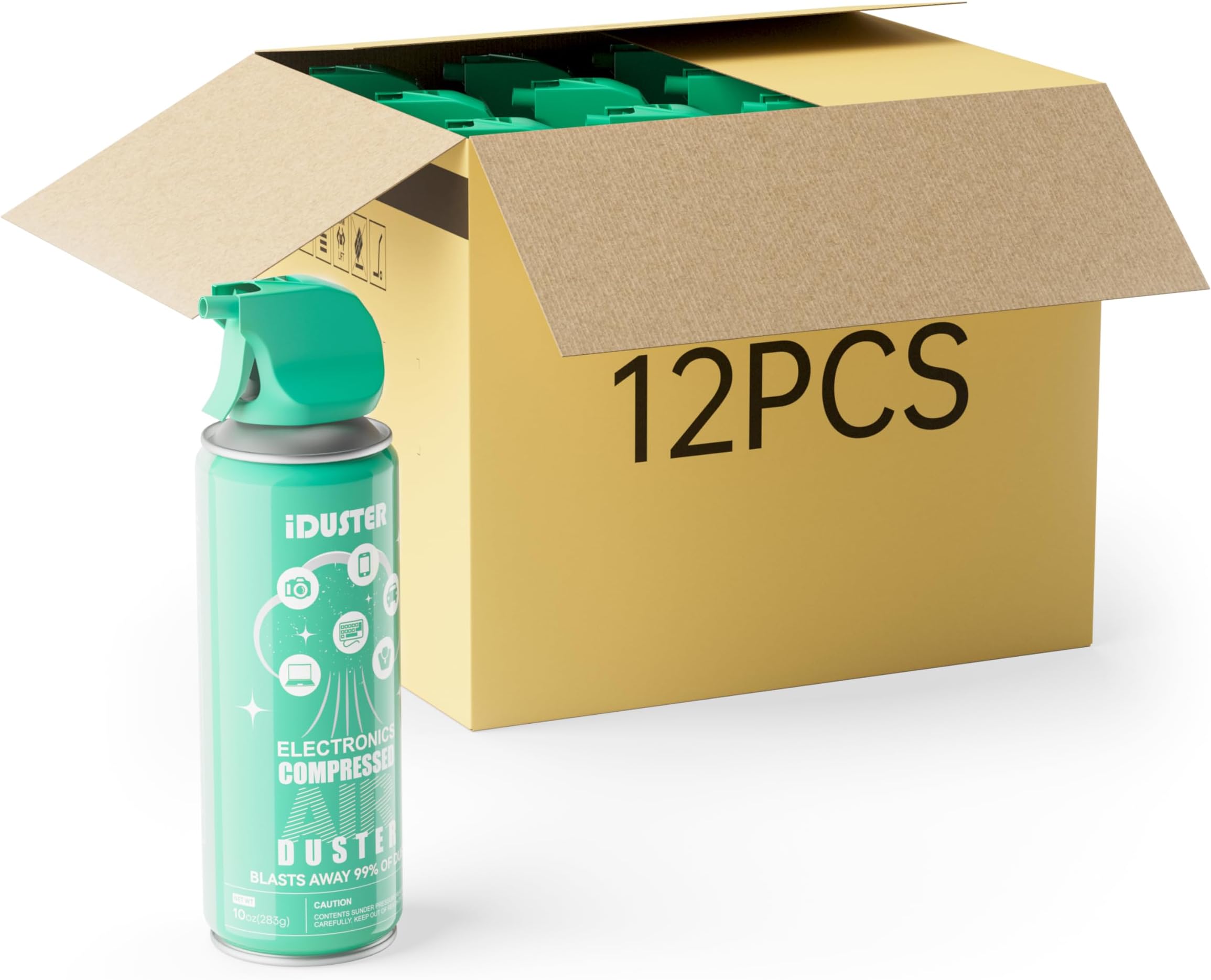 Ultra Duster Canned Air Duster Net 10 oz 12 Pack Electronics