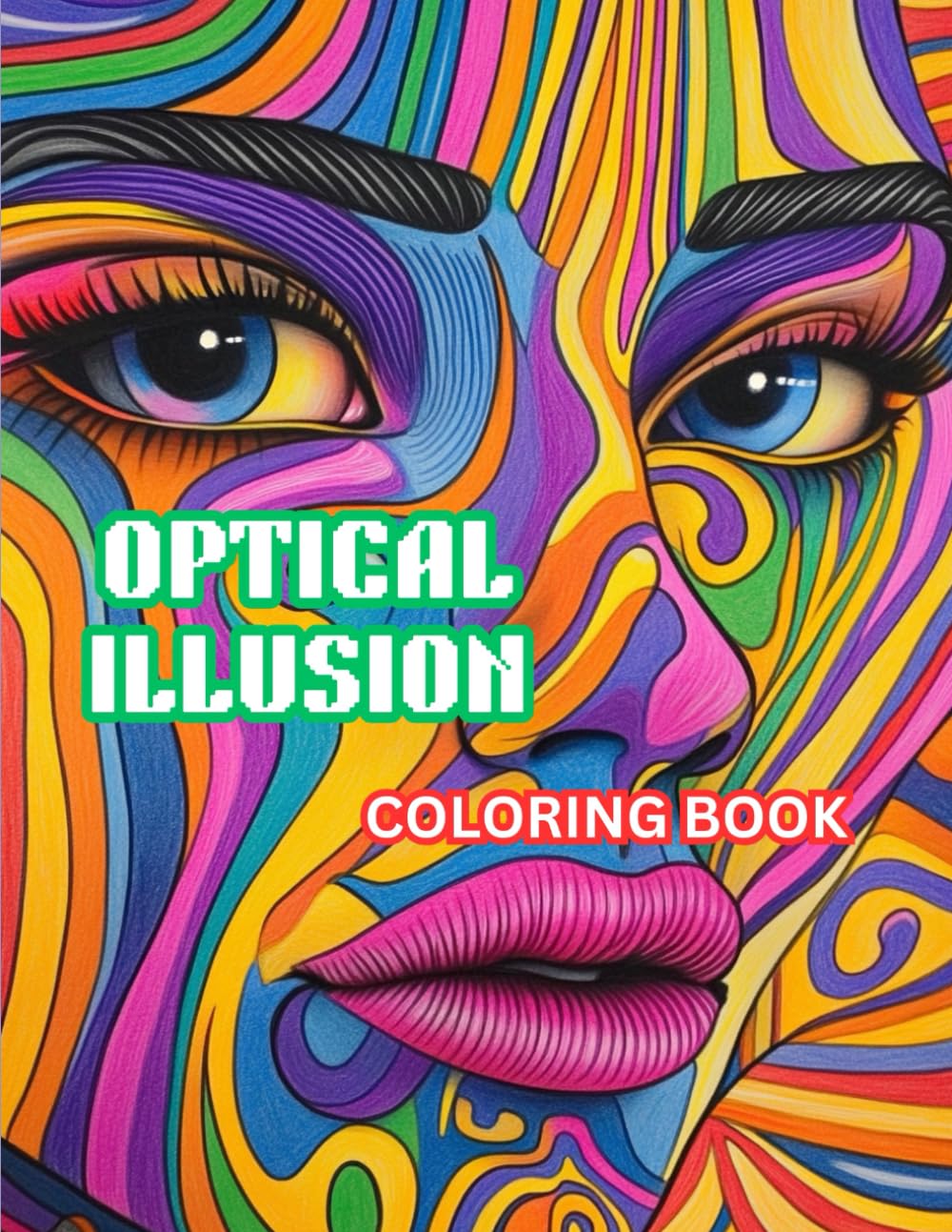 optical illusion coloring book