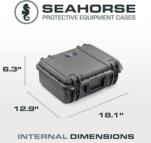 Miniatura 2 de Seahorse 720 - Caja protectora resistente sin espuma, aprobada por la TSA, especificaciones mil, resistente al agua IP67, fabricada en Estados