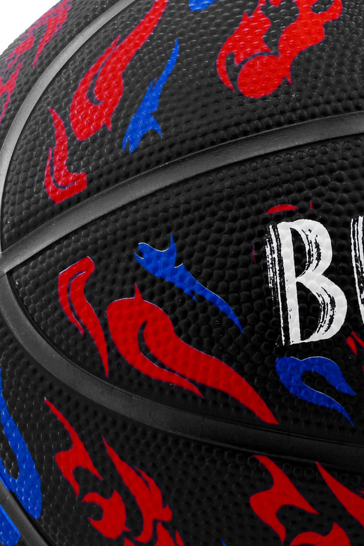 Telvesse Basketbol Topu 7 Numara Grafiti Desenli Kauçuk Dayanıklı TB-500 Deep Channel Kabartma Buzzers Pompa Hediyeli