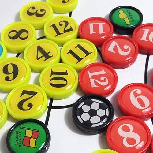 Miniatura 9 de Pure Vie Tabla magnética de tácticas de entrenamiento de fútbol, portapapeles de fútbol portátil para entrenadores de fútbol de borrado en seco,
