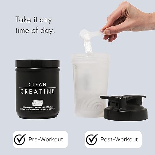 Miniatura 5 de CLEAN Creatina - Creapure 100% creatina monohidrato en polvo para la salud muscular, el rendimiento y el apoyo cognitivo  Certificado por terceros