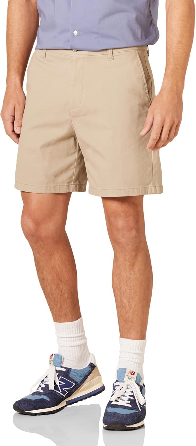 Amazon Essentials Men's Classic-Fit 7" Comfort Stretch Chino Shorts