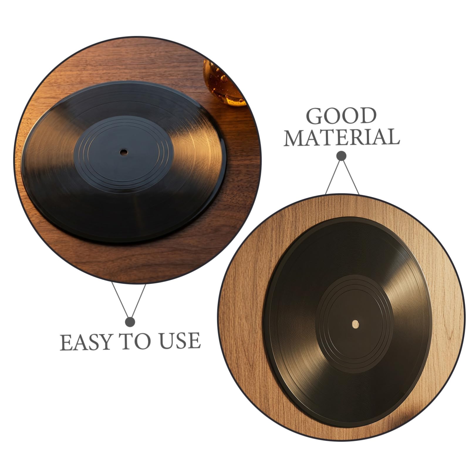 PRETYZOOM 12 Pezzi Decorazione da Muro Disco in Vinile Retrò per Casa Ornamento Appeso con Tema Musicale e Design Unico