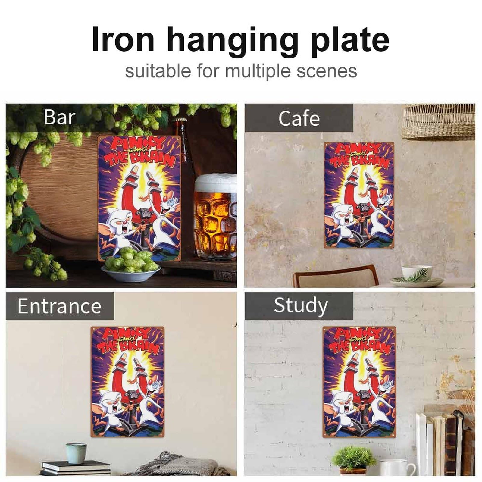 Vintage Metall-Blechschild 20x30cm - Wanddekoration Für Bar & Wohnzimmer