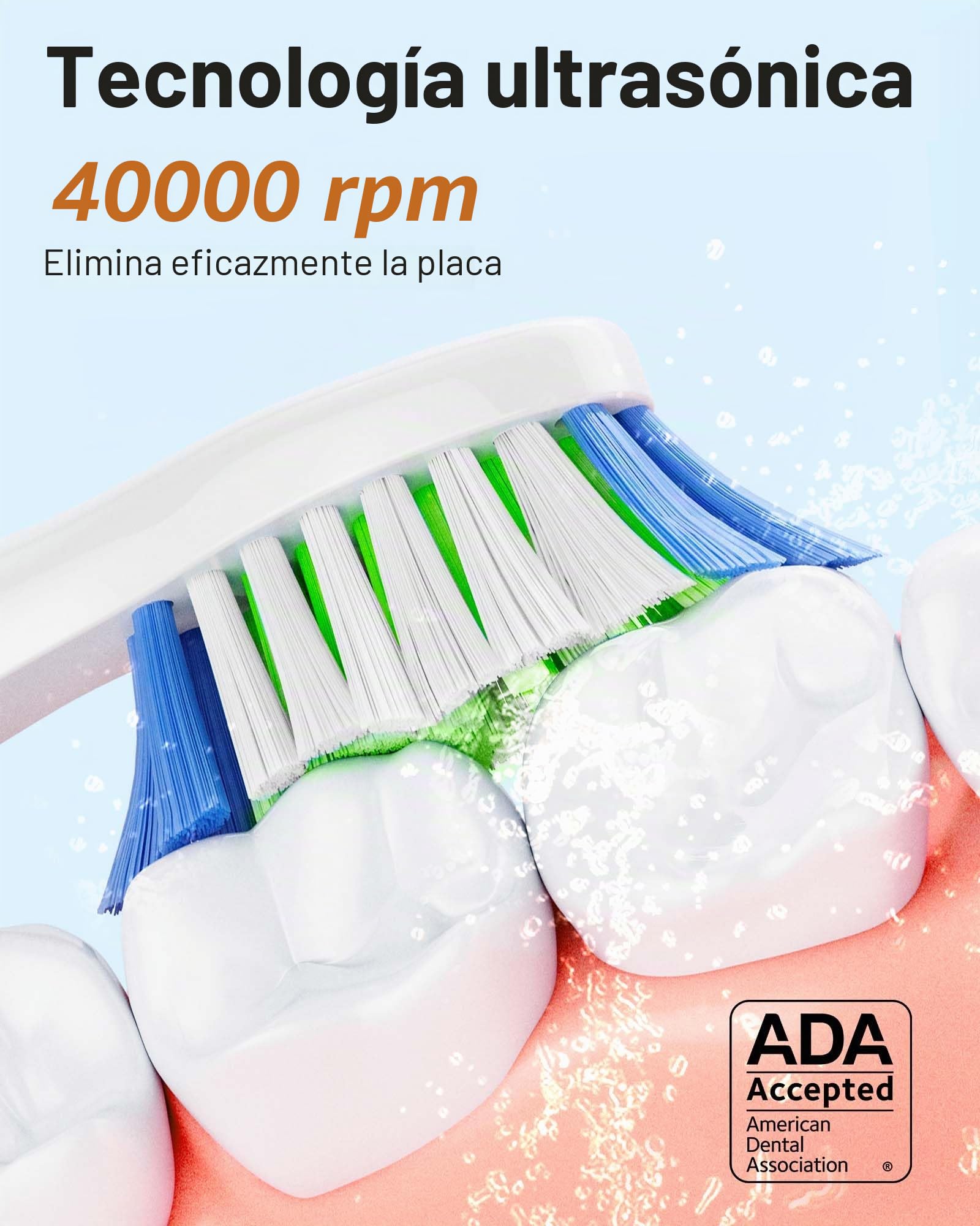 Bitvae D2 Cepillo de Dientes Eléctrico Sónico para Adultos y Niños, Cepillo de Dientes Eléctrico Ultrasónico Recargable, Rosa