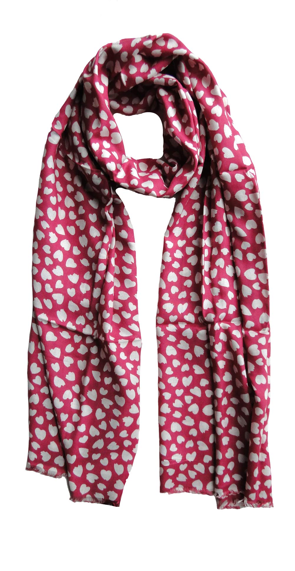 The Olive House Women's Pink The Olive House® Beautiful Hearts Scarf In