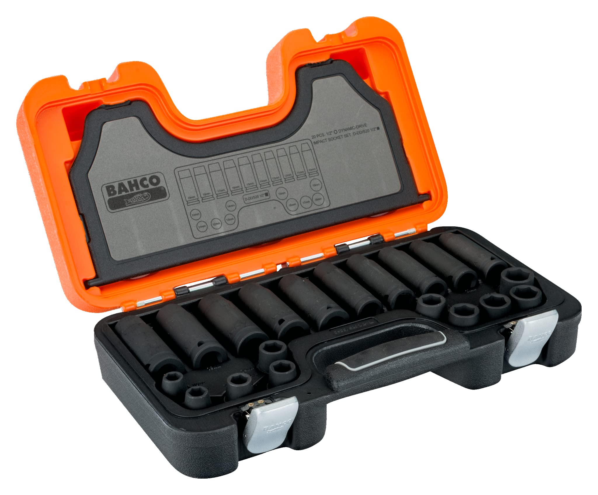 Bahco D-DD/S20 Impact Socket Set 20 Piece | 1/2in Drive Kit