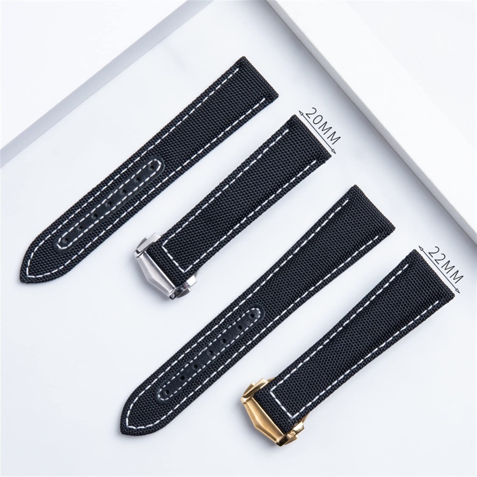 300 AT150 in Tessuto in Tessuto 150 Fibbia di distribuzione della Banda di Guardia 20mm 22mm Nylon Canvas Watch Band