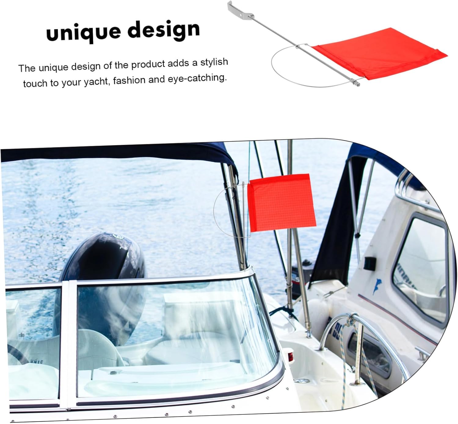 5pcs Wind Direction Flags Outdoor Marine Wind Direction Indicator Supply