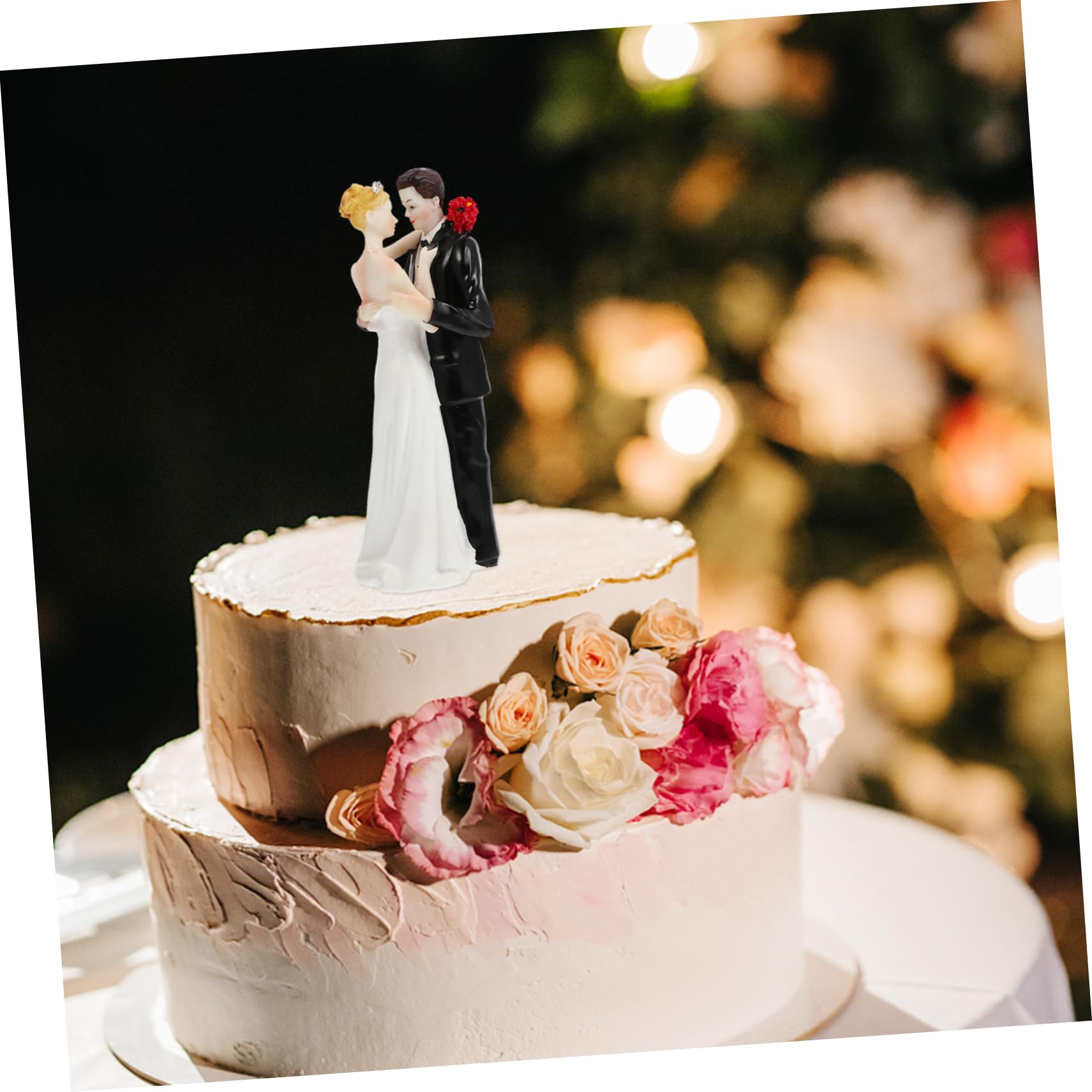 1pezzi Topper Torta in Resina Decorazione per Torta Nuziale Festa Matrimonio Decorazione in Resina Matrimonio