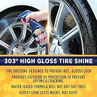 Vista 17 de 303 Products Brillo y protector de neumáticos de alto brillo, fórmula a base de agua de larga duración, dura semanas, sin siliconas nocivas, dura