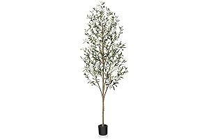 Lush Artificial Olive Tree with Lifelike Olives