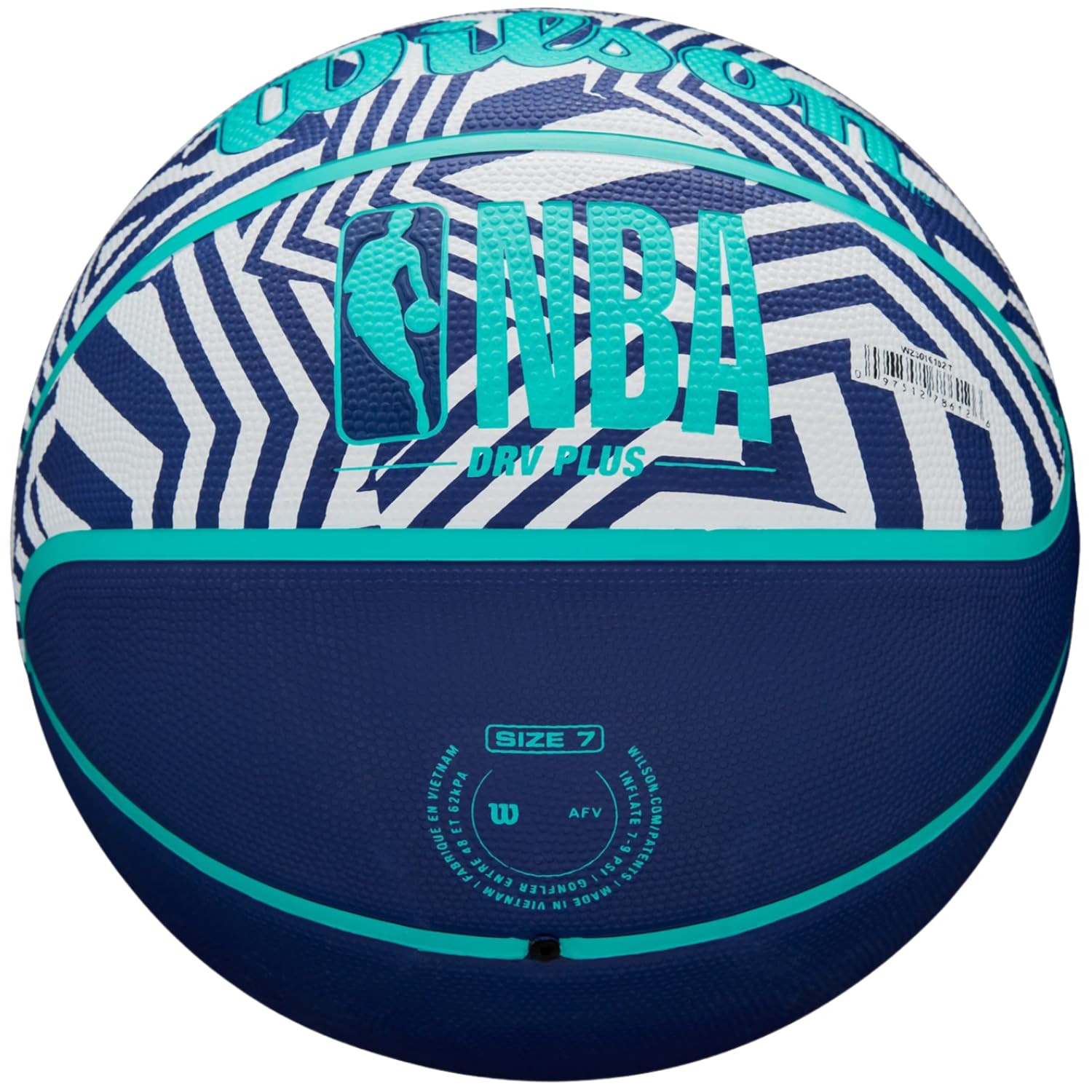 Wilson NBA DRV Plus Dazzle Camo Ball WZ3016102XB, koszykówka, uniseks, granatowe, 5 EU