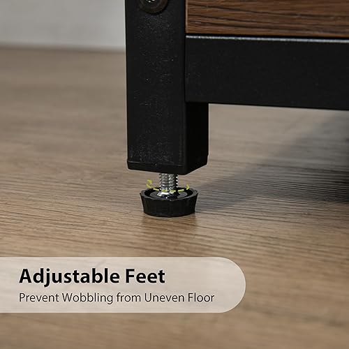 Miniatura 7 de Estantería industrial con cajones de archivador, estantería de 62.7 pulgadas de alto de 4 niveles, organizador de gabinete de oficina en casa de