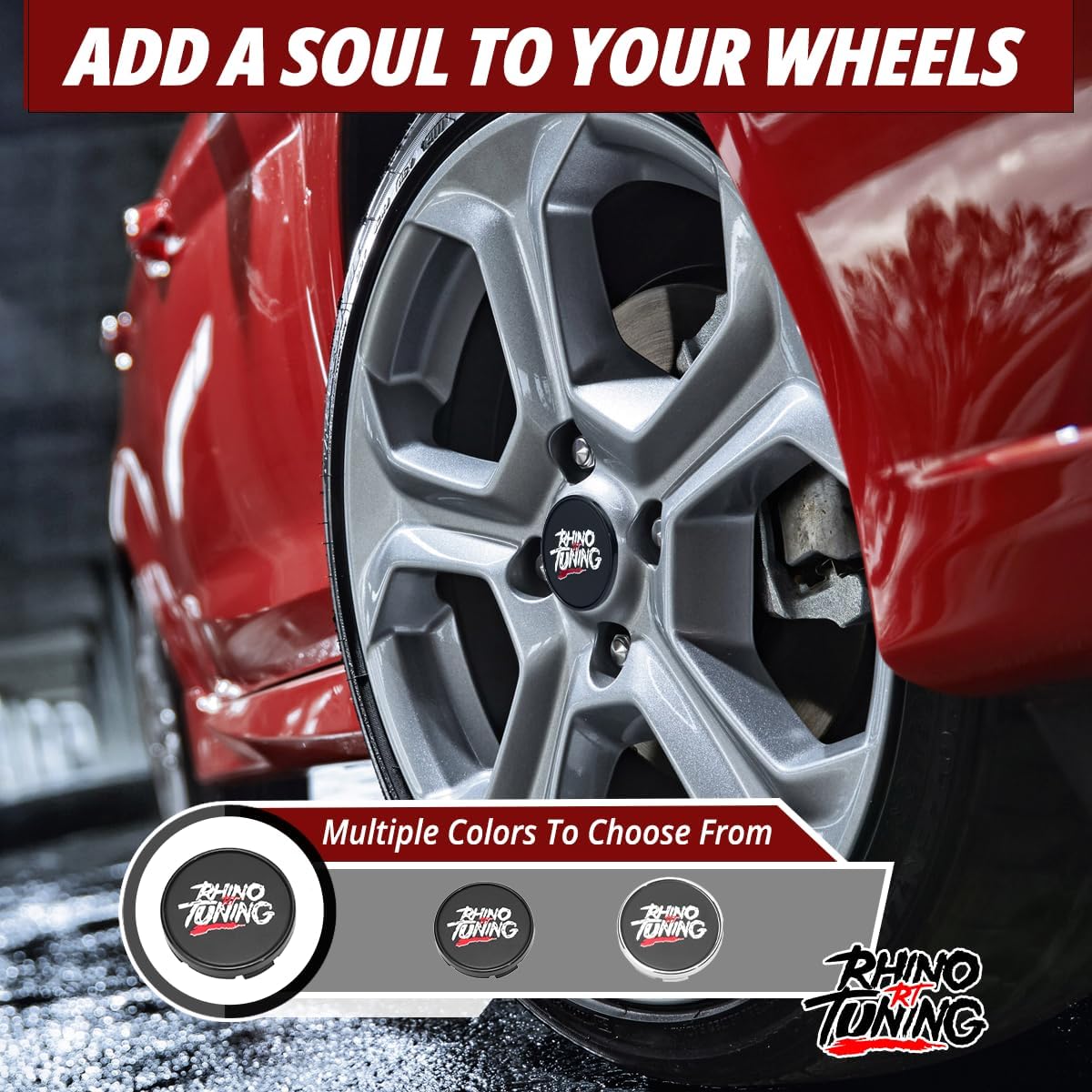 RTrhinotuning 4 PCS 54.5 mm Wheel Center Caps Compatible with 2012-2018 Focus 2013-2020 Fusion 2013–2024 Escape, OD: 2.13 in / 54.5 mm ID: 2.01 in / 51 mm Black Hub Caps