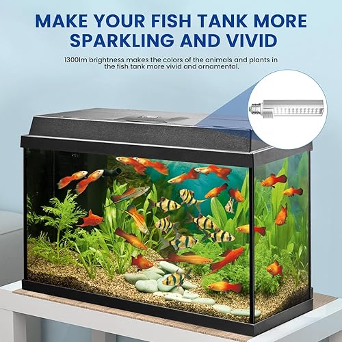 Miniatura 2 de Bombillas E26 para acuario de luz diurna 5500 K, paquete de 2 (quitarevitar el lastre)