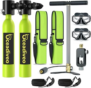 Mini Scuba Tank,0.5L Portable Pony Bottle for Shallow Diving