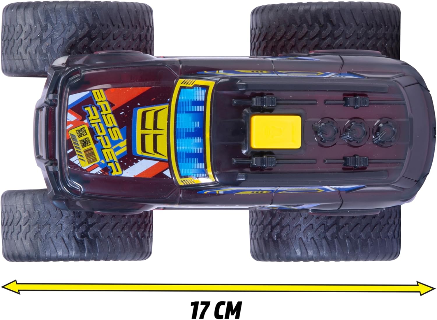 Dickie Bass Ripper 17 cm Retrofriction Vehicle with Sound and Light Functions for Ages 3+