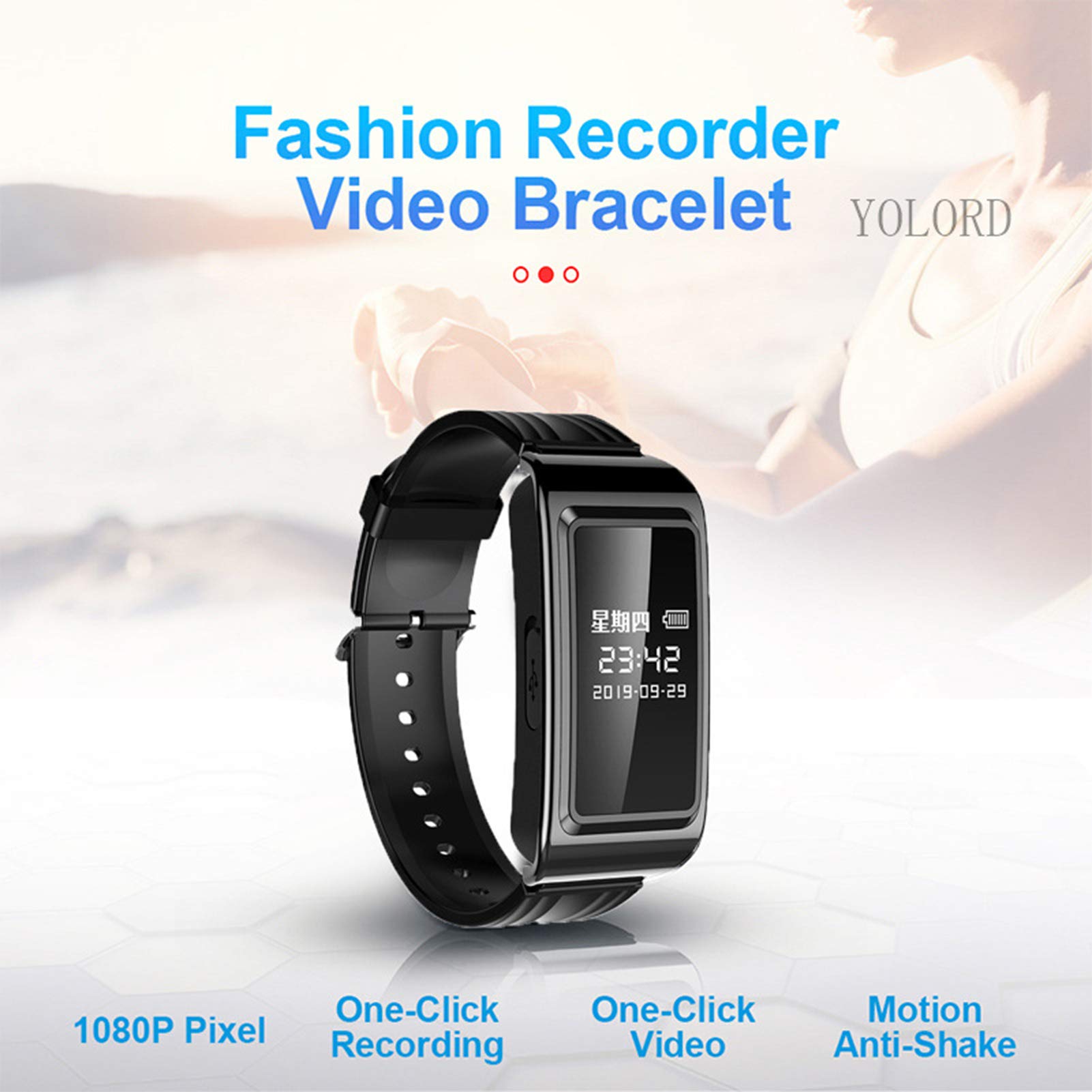 Pulsera Inteligente HD Grabadora 1080P Cámara Espía Oculta Portátil,Prevención Evidencia De Un Crimen Grabación Reloj Deportivo,Cámara Espía Reuniones De Negocios,Evidencia Smartwa-Negro 128 GB…
