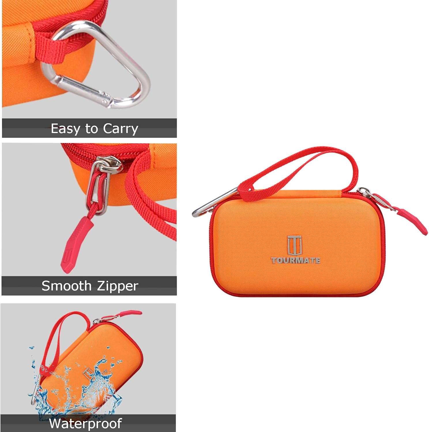 Tourmate Hard Storage Case Compatible for Tools 935DAGL/935DAG Digital Level Angle Finder (Only Case) (Orange + Red)
