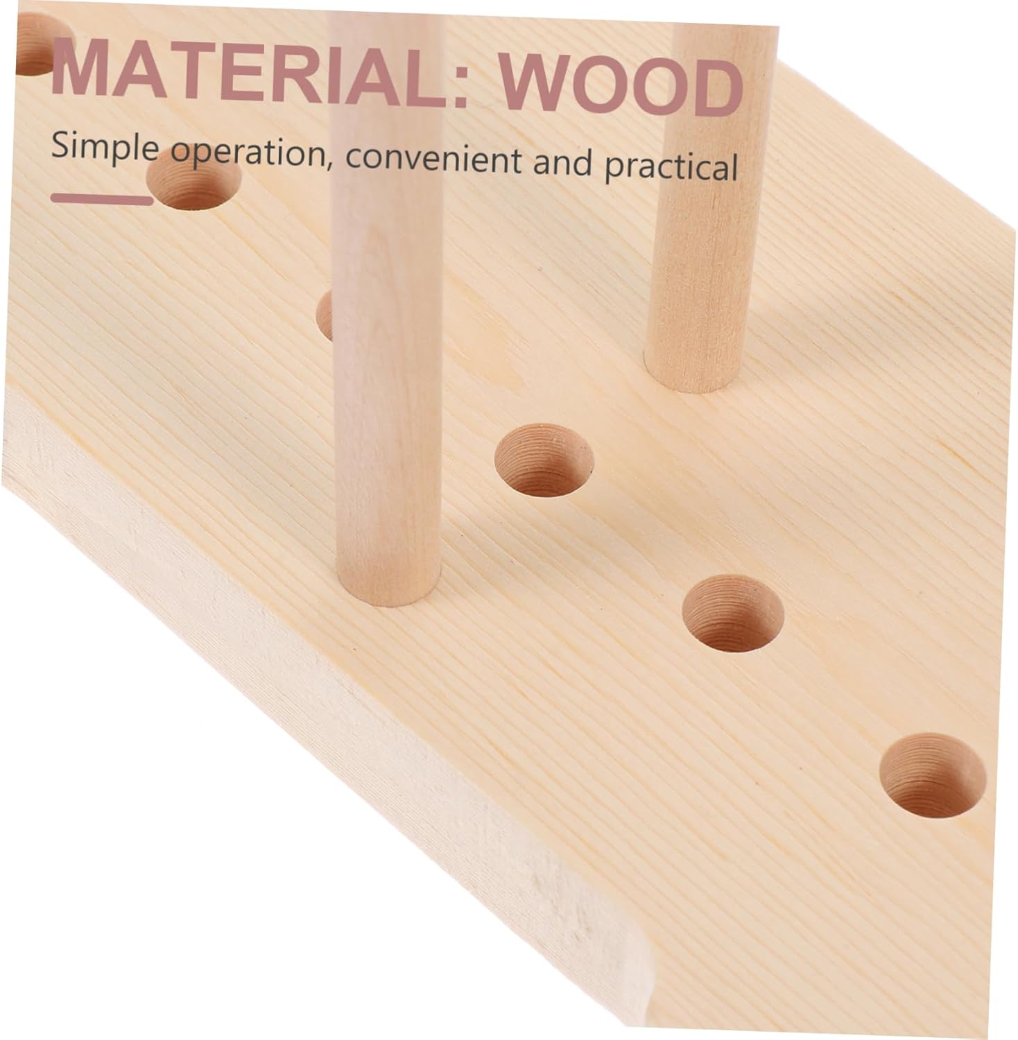 CIMAXIC Bowknot Making Supplies 1 Set Wreath Fixing Tool Wood Bowknot Maker Easy to Operate Portable