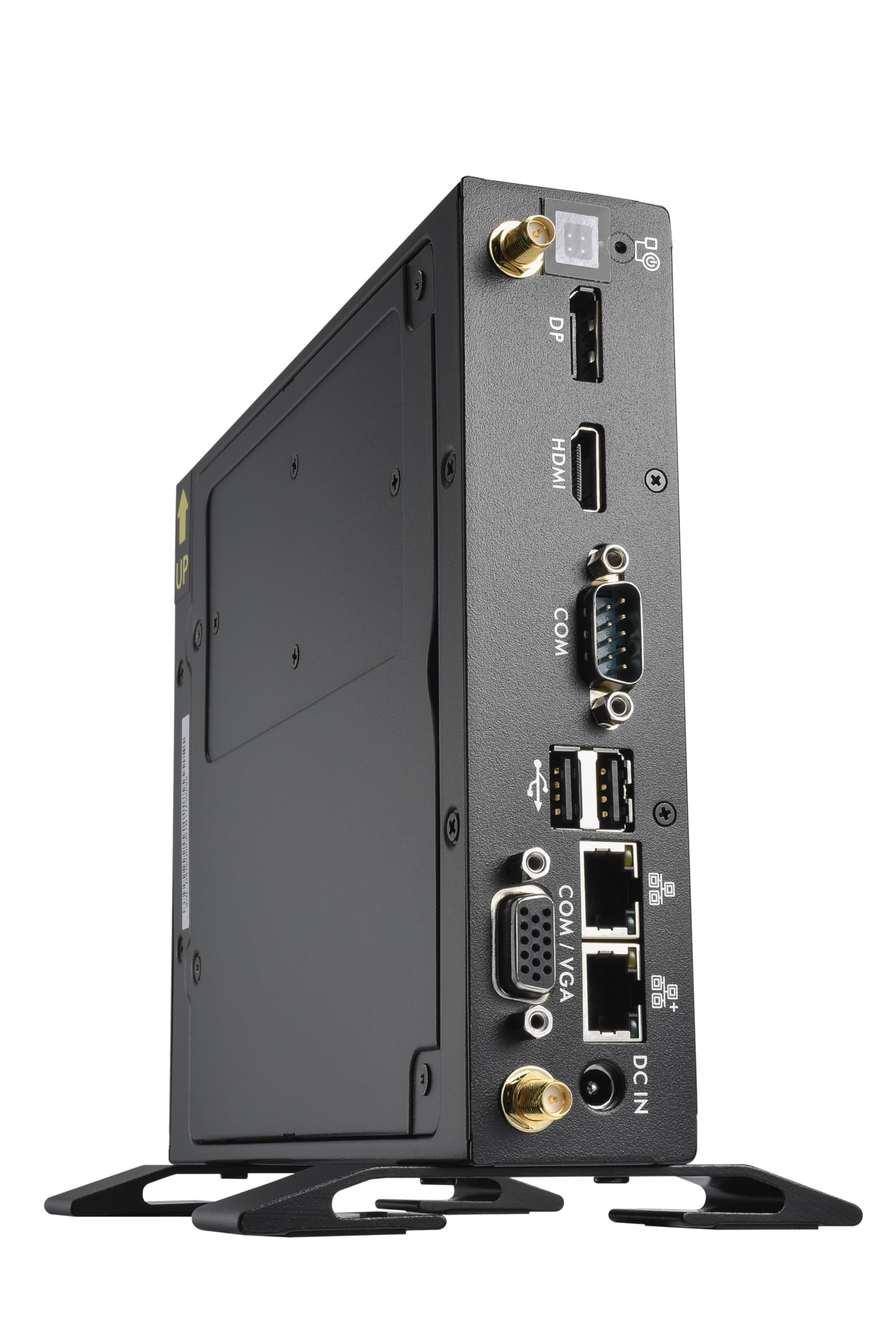 Shuttle XPC slim Barebone DS50U, Intel Celeron 7305, 2x LAN (1x 2.5Gbit,1x 1Gbit), 1xCOM,1xHDMI,1xDP, 1x VGA, fanless,
