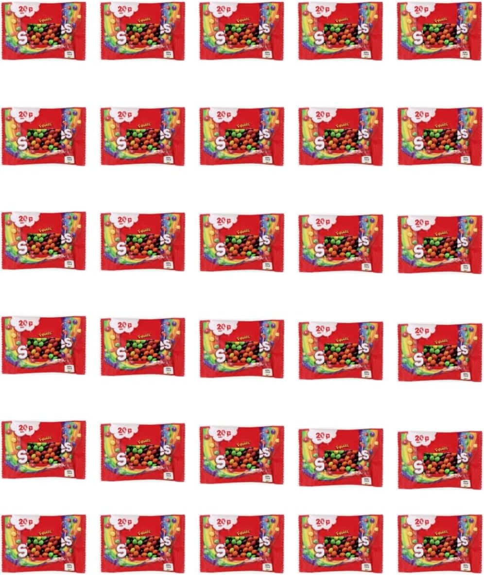 Fruits Sweets Fun Size Bags Party Bag Filler Multipack 30 x 18g Bulk Pack