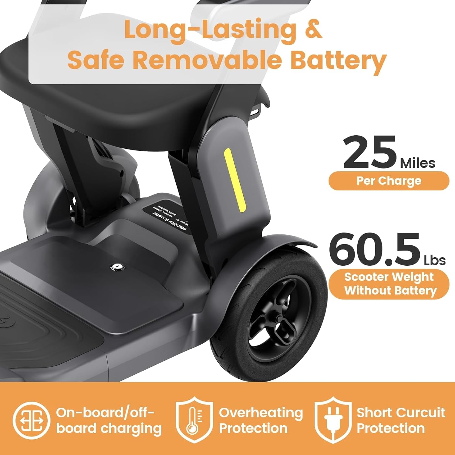 Paiseec S3 Mobility Scooter being unfolded from a compact state, showing a person lifting the seat into position.