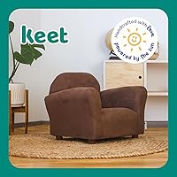 Vista 6 de Keet Roundy - Silla infantil de microgamuza, Marrón