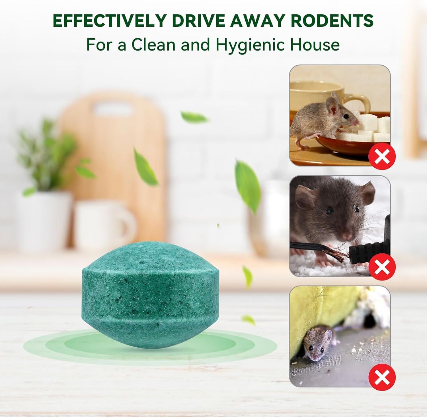 Mouse Repellent for Indoor and Outdoor, 24 Pack Peppermint Mice Repellent Effective Against Mouse Rats and Other Pests, Rat Repellent for House, Garden Camper, Yard, Car, Carage and RV - Image 5