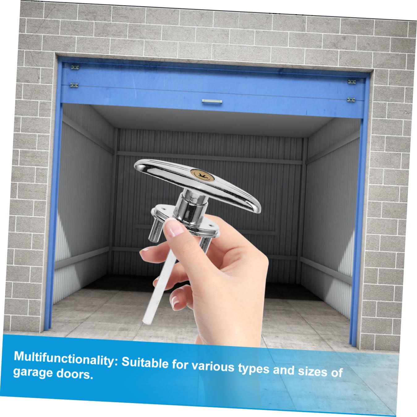 SHINEOFI 4 Set Serratura Garage Shaped con Chiavi Kit Sicurezza per Porta Garage Serratura Resistente con Core Facile Installazione e Utilizzo Protezione Aggiuntiva e Capannoni