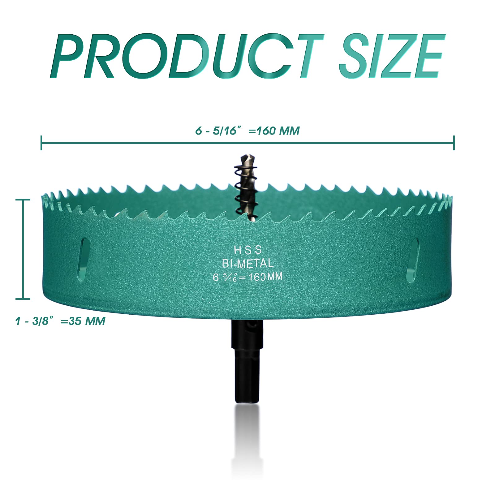 Scie-cloche en acier rapide HSS bi-métal pour bois, contreplaqué, PVC Scie-cloche en acier rapide HSS bi-métal pour bois, contreplaqué, PVC