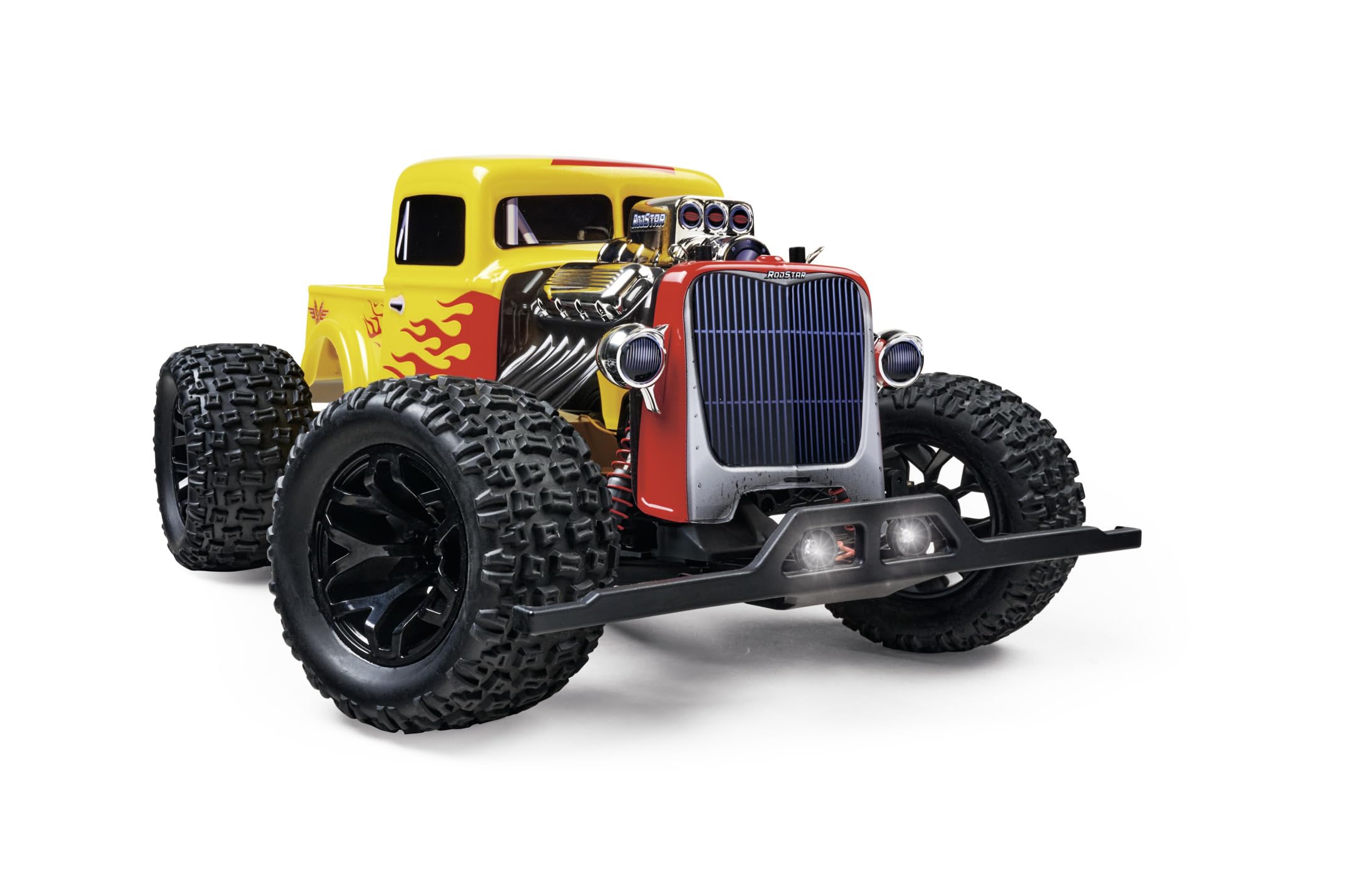 Carson 500404313 1:10 Rodstar 2,4 GHz 100% RTR – zdalnie sterowany samochód, terenowy truggy, w zestawie baterie i pilot zdalnego sterowania, karoseria z nadrukiem