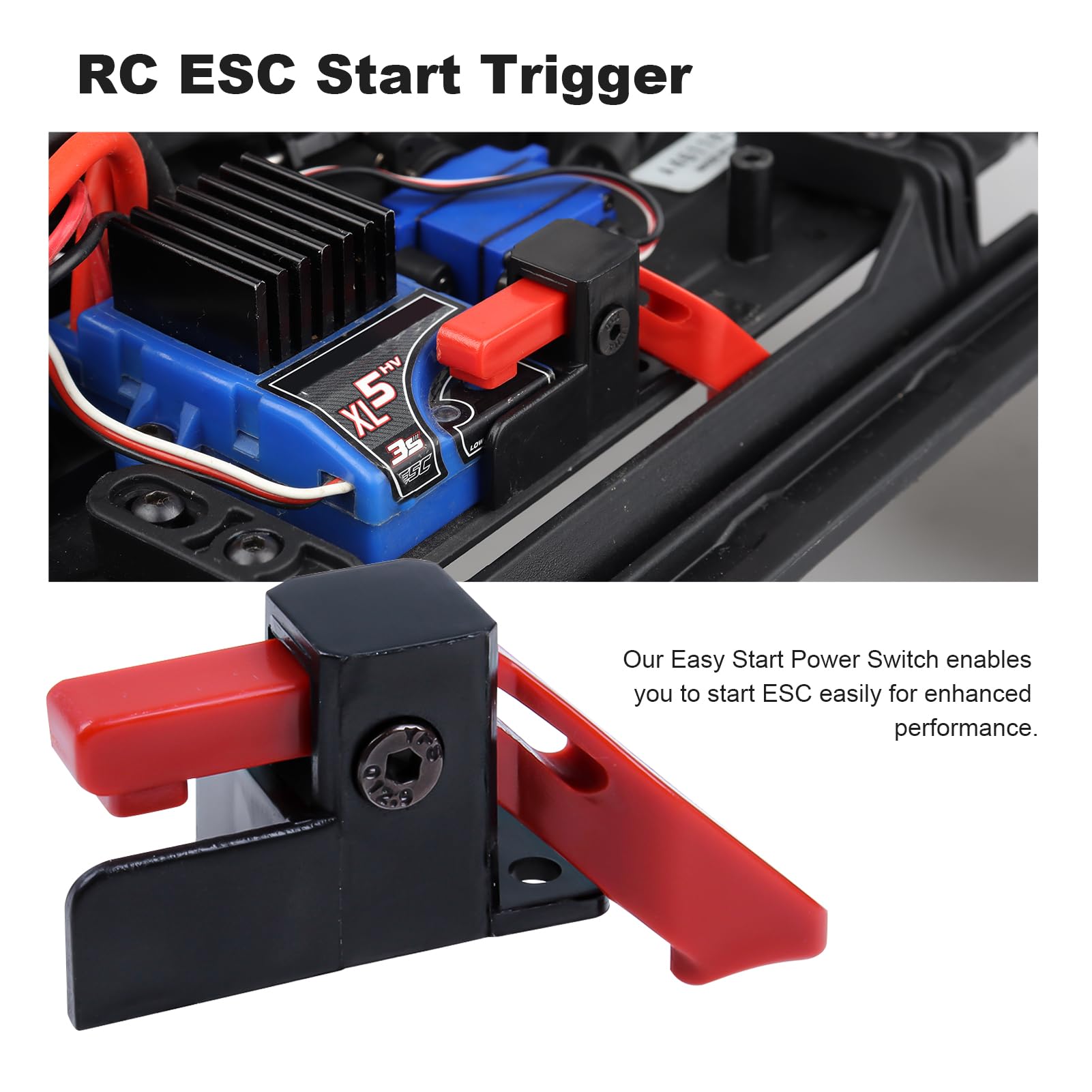 Amazon.com: Hobbypark ESC Easy Start Trigger Power Switch for Traxxas TRX4  TRX-4 1/10 RC Trail Crawler Accessories : Toys & Games