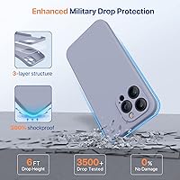 Vista 289 de Miracase Funda diseñada para iPhone 13 Pro Max con protector de pantalla, [forro de microfibra suave antiarañazos], funda protectora de silicona
