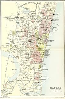 Chennai - Madras Map Journal: Vintage 1893 Map of Madras Notebook (Blank Lined Journal, 6"x9" Lined Pages, 200 pages)