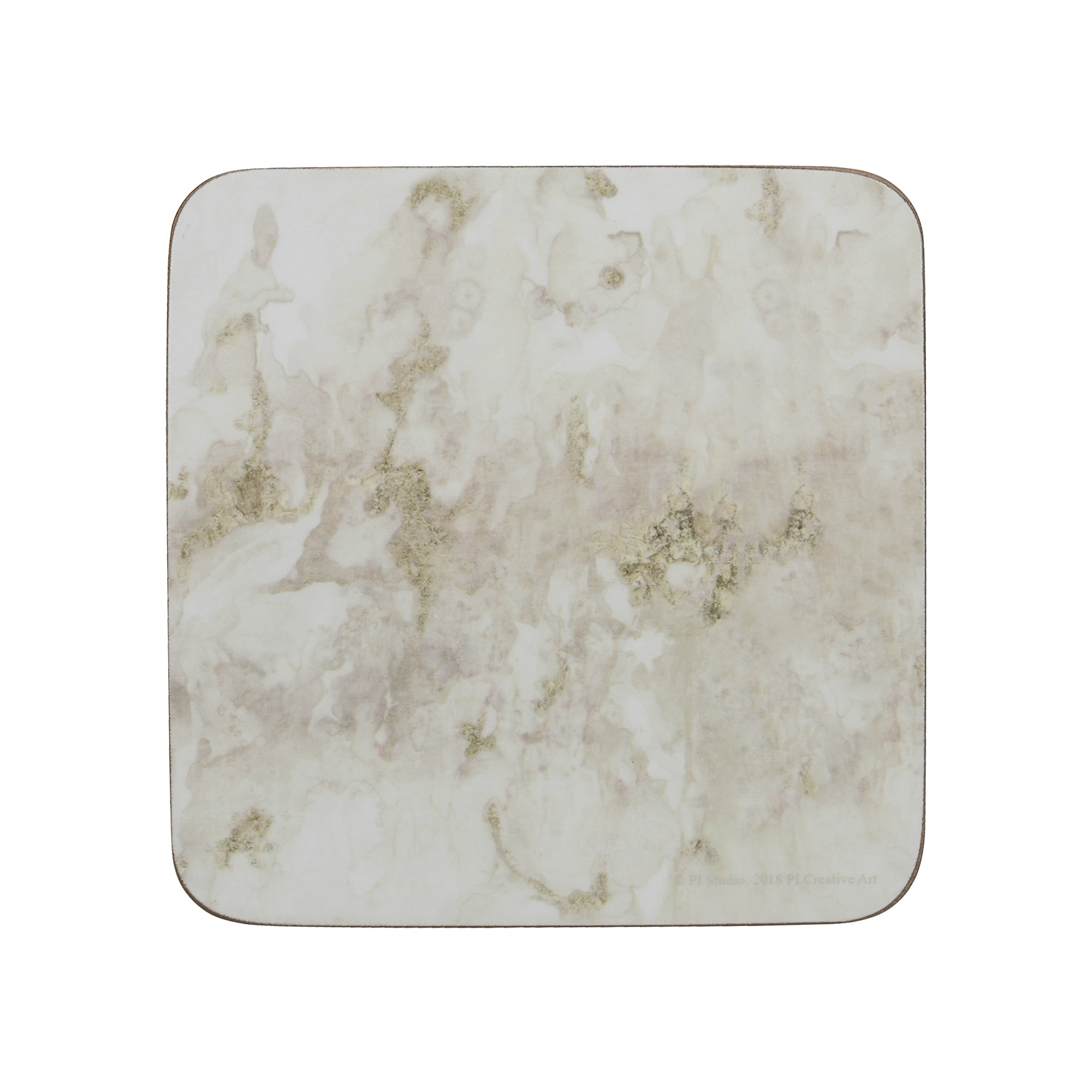Creative Tops Grey/White ' Marble' Premium Printed Drinks Coasters With Cork Back, 10.5 X 10.5 Cm - / (Set Of 4)