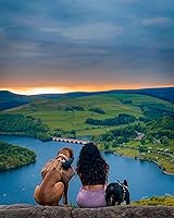 Vista 6 de lesotc Botella de agua para perros, dispensador de agua portátil con cuenco, botella de viaje a prueba de fugas para mascotas, accesorios esenciales