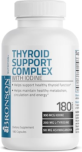 Miniatura 5 de Thyroid Support Complex with Iodine - Healthy Thyroid Function Immune System Energy Levels Thyroid Hormone Levels  Metabolism - 180 Capsules
