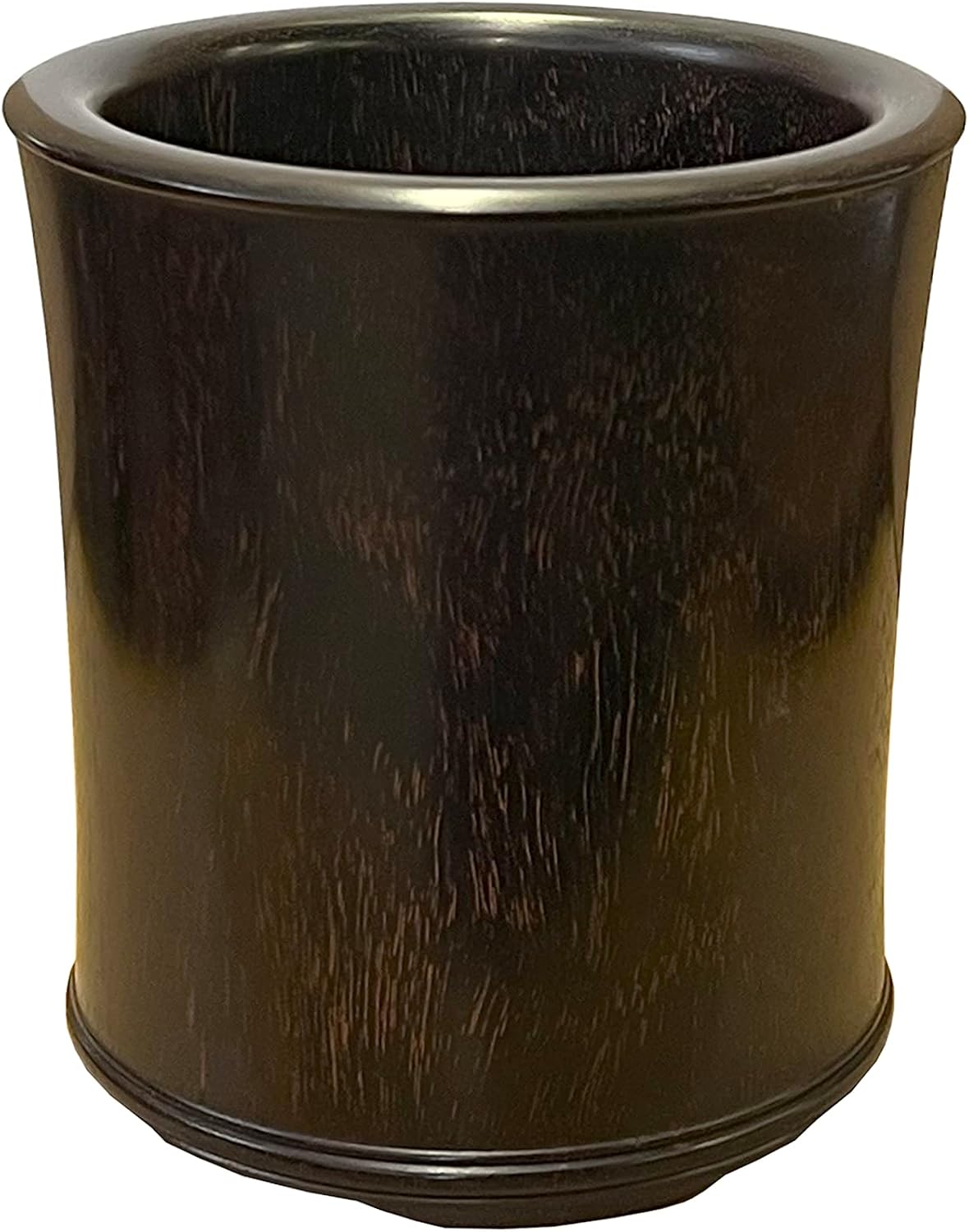 Chinese Zitan Wood Natural Pattern Brush Pen Holder/Brush Pot Aws2544